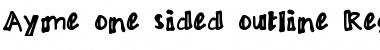 Download Ayme one-sided outline sided outline Font Title Preview