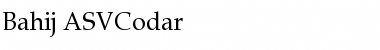 Download Bahij ASVCodar Regular Font Title Preview