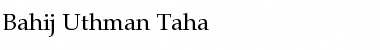Download Bahij Uthman Taha Regular Font Title Preview