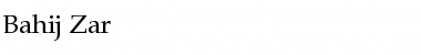 Download Bahij Zar Regular Font Title Preview
