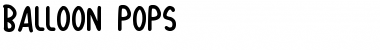 Download Balloon Pops Regular Font Title Preview