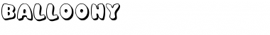 Download Balloony Regular Font Title Preview