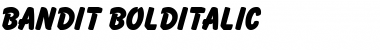 Download Bandit BoldItalic Font Title Preview
