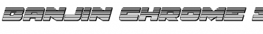 Download Banjin Scanlines Chrome Italic Italic Font Title Preview