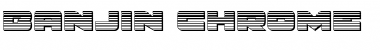 Download Banjin Scanlines Chrome Regular Font Title Preview
