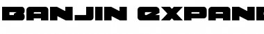 Download Banjin Expanded Expanded Font Title Preview
