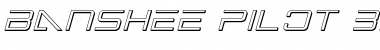 Download Banshee Pilot 3D Italic Font
