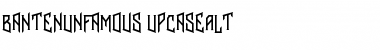 Download Banten Unfamous 2 Upcase Alt Regular Font Title Preview