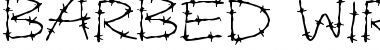 Download Barbed Wires Regular Font Title Preview