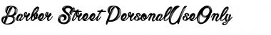 Download Barber Street_PersonalUseOnly Regular Font Title Preview