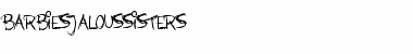Download Barbies Jalous Sisters Regular Font Title Preview