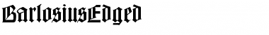 Download BarlosiusEdged Regular Font Title Preview