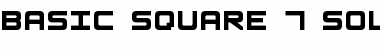 Download Basic Square 7 Solid Regular Font Title Preview