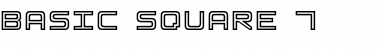 Download Basic Square 7 Regular Font Title Preview