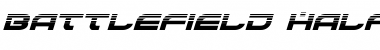Download Battlefield Halftone Italic Italic Font Title Preview