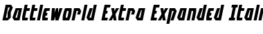 Download Battleworld Extra-Expanded Italic Extra-Expanded Italic Font Title Preview