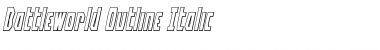 Download Battleworld Outline Italic Outline Italic Font Title Preview