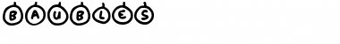 Download Baubles Regular Font Title Preview