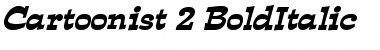 Download Cartoonist 2 BoldItalic Font Title Preview