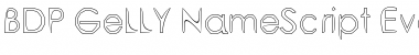 Download BDP GeLLY NameScript Evaluta NameScript Evaluta Font Title Preview