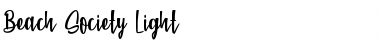Download Beach Society Light Regular Font Title Preview