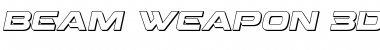 Download Beam Weapon 3D Italic Italic Font Title Preview