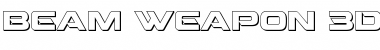 Download Beam Weapon 3D Regular Font Title Preview