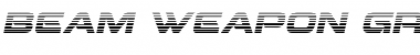 Download Beam Weapon Gradient Italic Italic Font Title Preview