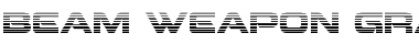 Download Beam Weapon Gradient Regular Font Title Preview