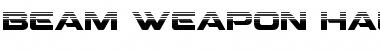 Download Beam Weapon Halftone Regular Font Title Preview