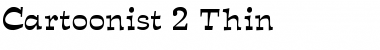 Download Cartoonist 2 Thin Font Title Preview