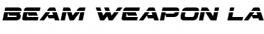 Download Beam Weapon Laser Italic Italic Font Title Preview
