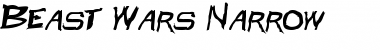Download Beast Wars Narrow Narrow Font Title Preview