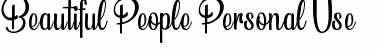 Download Beautiful People Personal Use Regular Font Title Preview