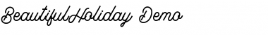 Download Beautiful Holiday Demo Regular Font Title Preview