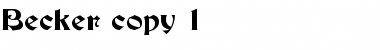Download Becker Regular Font Title Preview