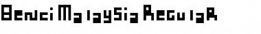 Download Benci Malaysia Regular Font Title Preview