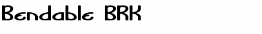 Download Bendable BRK Regular Font Title Preview