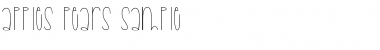 Download Apples & Pears Regular Font Title Preview