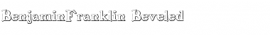 Download BenjaminFranklin Beveled Regular Font Title Preview