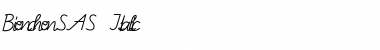 Download Bienchen SAS Italic Font Title Preview