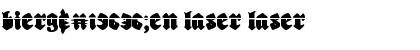 Download Bierg䲴en Laser Laser Font Title Preview