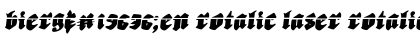 Download Bierg䲴en Rotalic Laser Rotalic Laser Font Title Preview