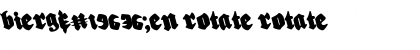 Download Bierg䲴en Rotate Rotate Font Title Preview