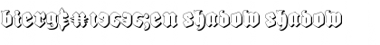 Download Bierg䲴en Shadow Shadow Font Title Preview