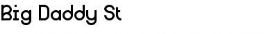 Big Daddy St Regular Font Title Preview