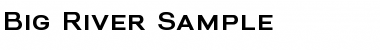 Download Big River Sample Regular Font Title Preview