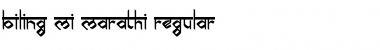 Download biling mi marathi Regular Font Title Preview