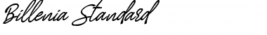 Download Billenia Standard Font Title Preview