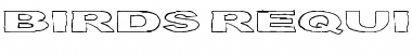 Download Birds Requiem Regular Font Title Preview